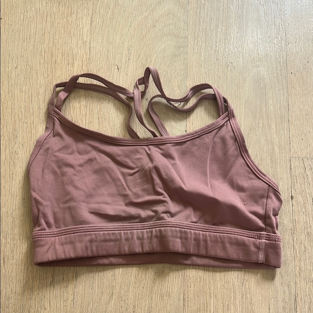 Alphalete Pink Racerback Sports Bra